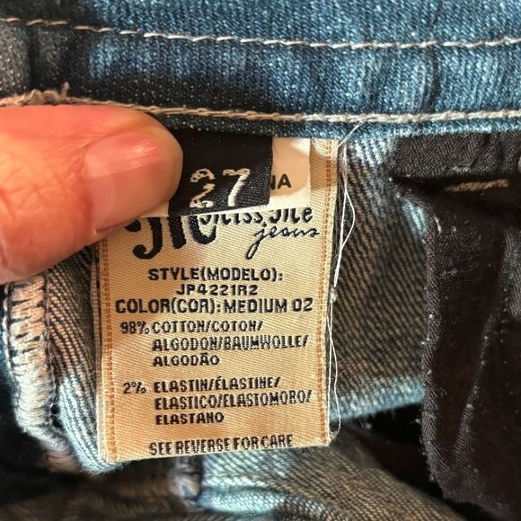 MISS ME STYLE# JP4221R LOW RISE BOOT CUT WOMEN'S BLUE JEANS SIZE 27 - Picture 16 of 16